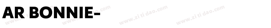 AR BONNIE字体转换